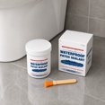thumbnail image 5 of Waterproof Sealant Clear Transparent 3.4Oz Leak Proof Set With Brush Scraper Disposable Glove For Bathroom Tile Roof Gap Sealing, 5 of 8