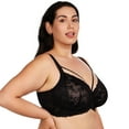 thumbnail image 3 of HSIA Womens Plus Size Bras Full Coverage Mesh Unlined Minimizer Bras Black 46DD, 3 of 9