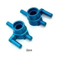 thumbnail image 4 of 2 Pieces Metal 1:28 RC Car Mini-Q Modification Tyre Automotive Solid Color Rear Wheel Shaft Cup Detachable Replacing Upgrading Solid Color Exquisite Tire Base Blue, 4 of 6
