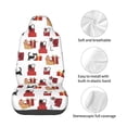 thumbnail image 4 of Picia Cute Cat And Christmas Gift Print Waterproof Sweating Car Seat Cover for Post Gym Workout, Running, Beach and Hiking, Universal Fit Anti-Slip Bucket Seat Protector, 4 of 5
