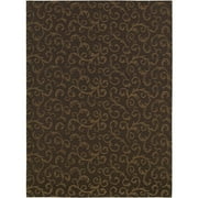 Garden Party Iron Gate Indoor/Outdoor Rug, Espresso, 5'6" x 7'6"