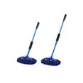 Auto Drive Car Wash Microfiber Mop, Blue Aluminum Telescoping Handle