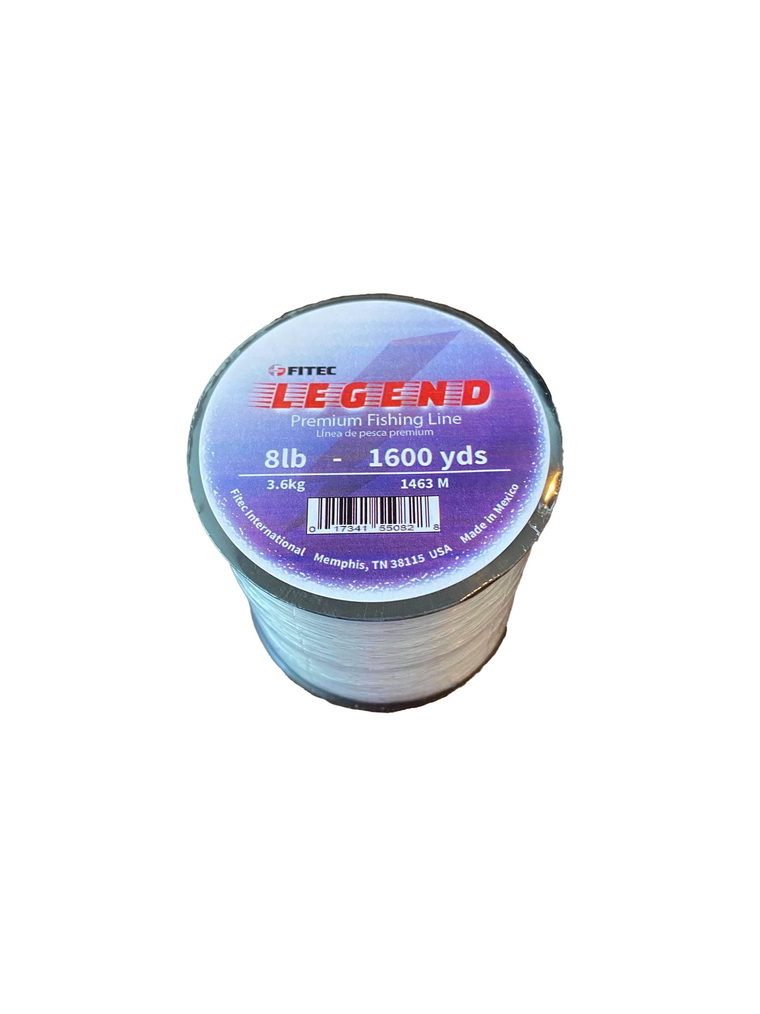 Legend 8 lb. Monofilament Premium Fishing Line, Clear, 1600 yd.