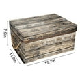 thumbnail image 5 of Livememory Decorative Storage Boxes with Lid and Handles, Memory Box Fabric Storage Bins for Storage Decorative. L15.7 x W11.8 x H7.9 In (Not Made of Wood, 2 Pack), 5 of 5