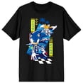 thumbnail image 5 of Sonic the Hedgehog Modern Sonic and Tails Men's Black Graphic Tee, 5 of 6