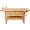 Natural + Rubber Wood#38, variant on 55-Inch Wood Workbench for Garage Workshop and Home, Natural Rubber Wood Work Table with Drawer and Adjustable Handles
