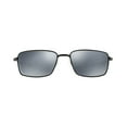thumbnail image 2 of Oakley Square Wire Polarized Black Iridium Rectangular Men's Sunglasses OO4075 407505 60, 2 of 4