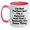 White/Pink, variant on Funny Forester Gifts, 'I'm Not Perfect But I'm A Forester And That's Basically The Same Thing' Two Tone Coffee Mugs for Men, Gifts from Friends for Father's Day