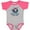 Baseball Heather and Hot Pink, variant on Inktastic Mamaw and Papaw Love Me Boys Baby Bodysuit