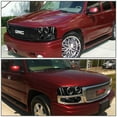 thumbnail image 4 of NUVISION for 01-07 GMC Sierra Denali Dual Halo Projector Bumper Headlight Black/Clear, 4 of 6