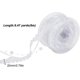 thumbnail image 2 of 1 rollo de cinta de encaje con cuentas, hilo de perlas, satén de poliéster, encaje floral, adornos, cinta para decoración de árbol de Navidad, cinta para costura, manualidades, embalaje, blanca, 2 of 7