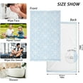 thumbnail image 3 of SKYSONIC 2 PCS Hand Towels, Blue & White Floral Pattern 16 x 28 Inch Soft Highly Absorbent Cotton Bathroom Towels for Bathroom Ktichen Travel SPA Gym, 3 of 7