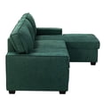 thumbnail image 4 of DeeHome Roger Pull Out Sleeper Sectional-TEAL, 4 of 9