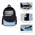 thumbnail image 4 of Zufioo French Bulldog Head Pattern Adult Backpack,Wear-resistant and Breathable Multi-pocket Backpack, Suitable for Travel, Business and Outdoor Activities, 4 of 9