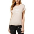 thumbnail image 2 of Bow & Drape Womens Never Not Late Basic T-Shirt, Pink, Juniors, X-Large, 2 of 2