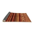 thumbnail image 2 of Ahgly Company Indoor Rectangle Abstract Orange Modern Area Rugs, 5' x 8', 2 of 4
