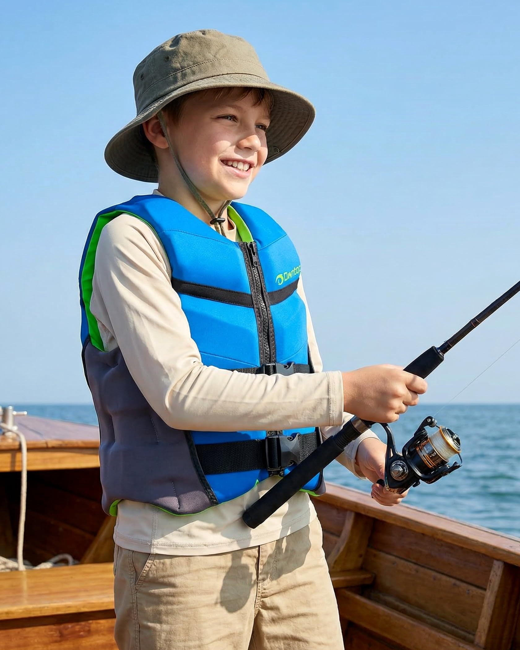 Swim Vest Life Jacket Youth,Adjustable Flotation Buoyancy Swimsuit Trainer Vests,Swimming Aid Jacket for Boys Girls,Kayaking Fishing Sailing Watersports,Fit for 50-125 lbs