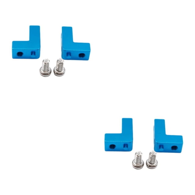 maskred Improve Handling And Performance With Servo Base For ECX 1/12 RC RGT 136100 Compatible With ECX 1/12 Rc RGT 136100 blue 2Set