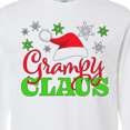 thumbnail image 4 of Inktastic Grampy Claus with Christmas Santa Hat and Snowflakes Long Sleeve T-Shirt, 4 of 5
