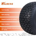 thumbnail image 4 of HALBERD Set of 2 20X10.00-8 Lawn Mower Turf Friendly Tires For Garden Tractor 20x10x8 Garden Tractor Go Kart Tires,4 PR Tubeless, 4 of 5