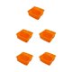 thumbnail image 2 of Wosthever Práctica bandeja de almacenamiento: y segura para todas las pertenencias Cesta de almacenamiento apilable de 3 celdas naranja Type2 NO2, 2 of 6