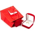 thumbnail image 2 of NicePackaging  10 Qty  Glossy Red Paper Tote Gift Bags 4in x 2.75in x 4.5in  For Birthdays/Holidays/Parties/Gifts/Sales/Showers/Special Occasions  4 Sizes, 2 of 5