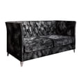 thumbnail image 4 of HMD Aliston Flared Arm 3-Seater Sofa, Shiny Black, 4 of 5