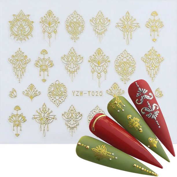 Pegatinas para uñas para manicura, deslizadores de pegatinas para uñas, calcomanías para uñas, figuras autoadhesivas, transferencia negra, accesorios DIY, primavera Tan Jianjun unisex