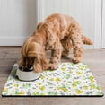 thumbnail image 2 of Pet Food Mat Absorbent Water Non-Skid Dog Water Mat Lemon Rustic Cat Feeding Mat Eco-Friendly Durable Pet Placemat, 2 of 7