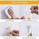 thumbnail image 5 of Transparent Self-adhesive Hooks Pack Of 10 Waterproof Adhesive Hooks Towel Hooks Gift, 5 of 5