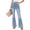 Light Blue, variant on Wutalume Low Rise Jeans for Women Wide Leg Straight Cut, Stretch Denim with Pockets, Loose Fit Comfort for Casual Wear,Black L