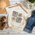 thumbnail image 6 of Floral Mama Coquette T-Shirt, White and Natural Boho Tee for Sweet and Stylish Moms, 6 of 8