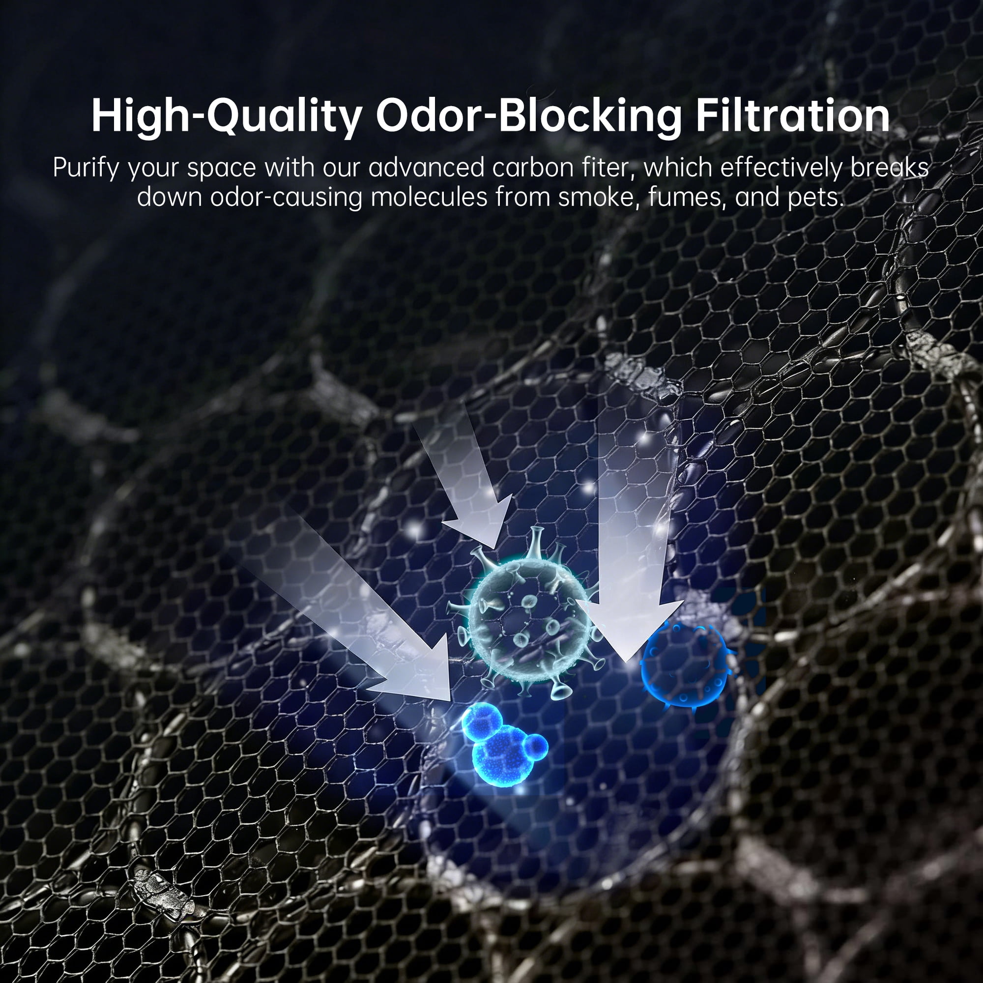 PhiloDeco HEPA Air Purifier,Covers Up to 3,500 sq ft,PM2.5 Air Quality Monitoring,Smart WiFi Control, Auto, Pet, And Sleep Modes,Effectively Removes Dust, Pollen, And Wildfire Smoke,Relieves Allergy