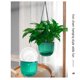 thumbnail image 4 of Macetas colgantes pequeñas con absorción automática de agua, transparentes, para almacenamiento de agua, para cultivo y sala de estar interior, escritorio, almacenamiento de agua, cultivo y desorden., 4 of 7