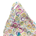 thumbnail image 5 of Abstract Lounger Chair Bag, Pattern with Circles and Dots Bubble Rings Spotted Springtime Enjoyment Theme, High Capacity Storage with Handle Container, Lounger Size, Multicolor, by Ambesonne, 5 of 5