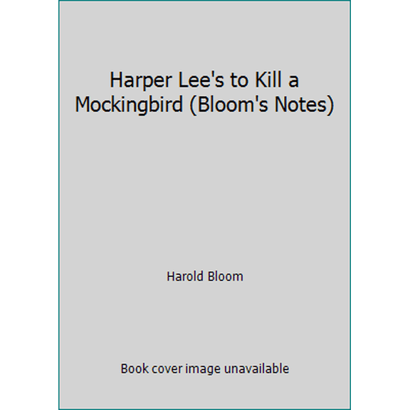 Pre-Owned Harper Lee's to Kill a Mockingbird (Bloom's Notes) (Paperback) 0791041689 9780791041680