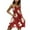 Red, variant on Dresses for Women Floral Print Cover Ups Strapless Boho Dress with Elastic for Vacation Party Resort Wear Summer Beach Dress