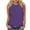 Purple, variant on TSADFHJI Black Long Sleeve Shirt Women High Neck Womens Fashion Crewneck Sleeveless Print Tank Tops Summer Casual Loose Fit Basic Beach Blouse T Shirts Vest S Green