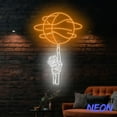 thumbnail image 4 of Handmadetneonsign Basketbball Neon Sign, Basketball Spinning On Skeleton Hand Wall Art Decor, Basketball Player Gift 79195, 4 of 5