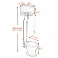 thumbnail image 6 of Light Oak High Tank Pull Chain Elongated Toilet Wooden Raised Tank 59"- 74" Renovator's Supply, 6 of 6