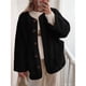 thumbnail image 5 of Abrigos de Invierno para Mujer, de Larga, con Botones, Chaquetas de Forro Suave, Ropa de Abrigo, Moda de Otoño Negro M, 5 of 9