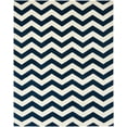 thumbnail image 3 of SAFAVIEH Chatham Jake Geometric Wool Area Rug, Dark Blue/Ivory, 8'9" x 12', 3 of 6