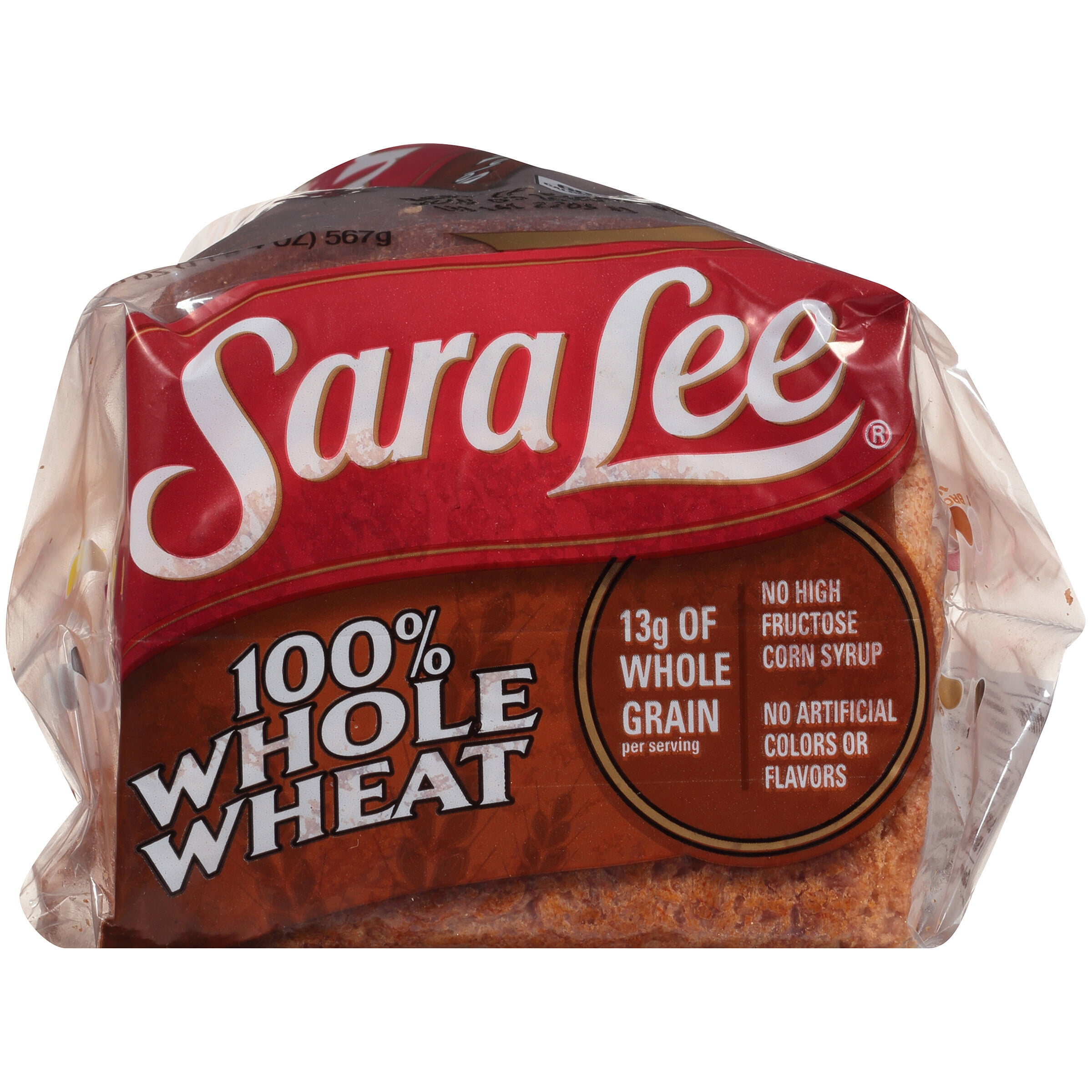 Sara Lee 100% Whole Wheat Bread Loaf, 20 oz, 22 Count 