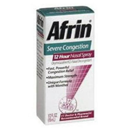 WP000-145110 145110 Afrin Severe Congestion Spray 0.5% 15mL Quantity of 1 unit From Schering-Plough Heathcare -#
