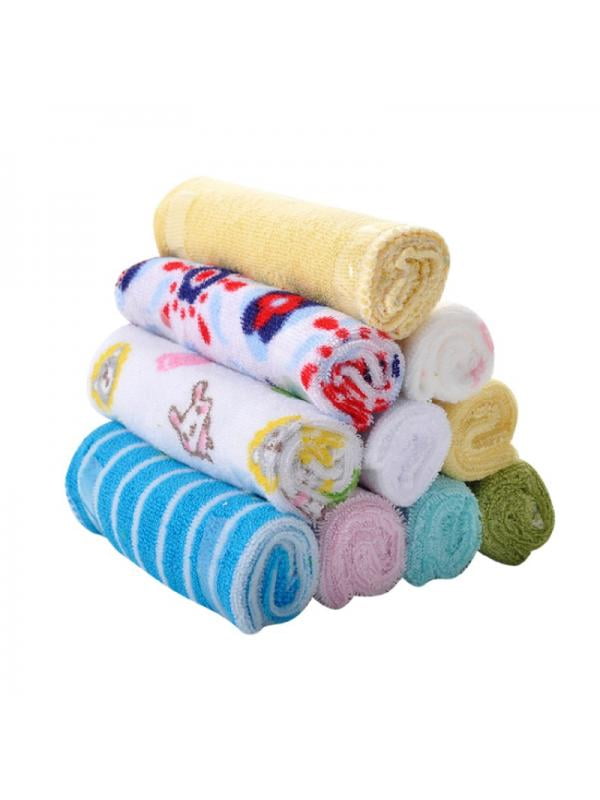 8Pcs/Set Newborn Kid Baby Soft Feeding Towel Waterabsorption Cotton