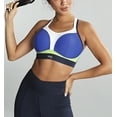 thumbnail image 5 of Panache Boundless Racerback Non-Wire Sports Bra (7341B),36HH,Blue, 5 of 7