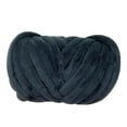 thumbnail image 2 of Hilo grueso de peso jumbo de 787,4 pulgadas de largo para tejer a mano con los brazos para crochet DIY Negro, 2 of 9