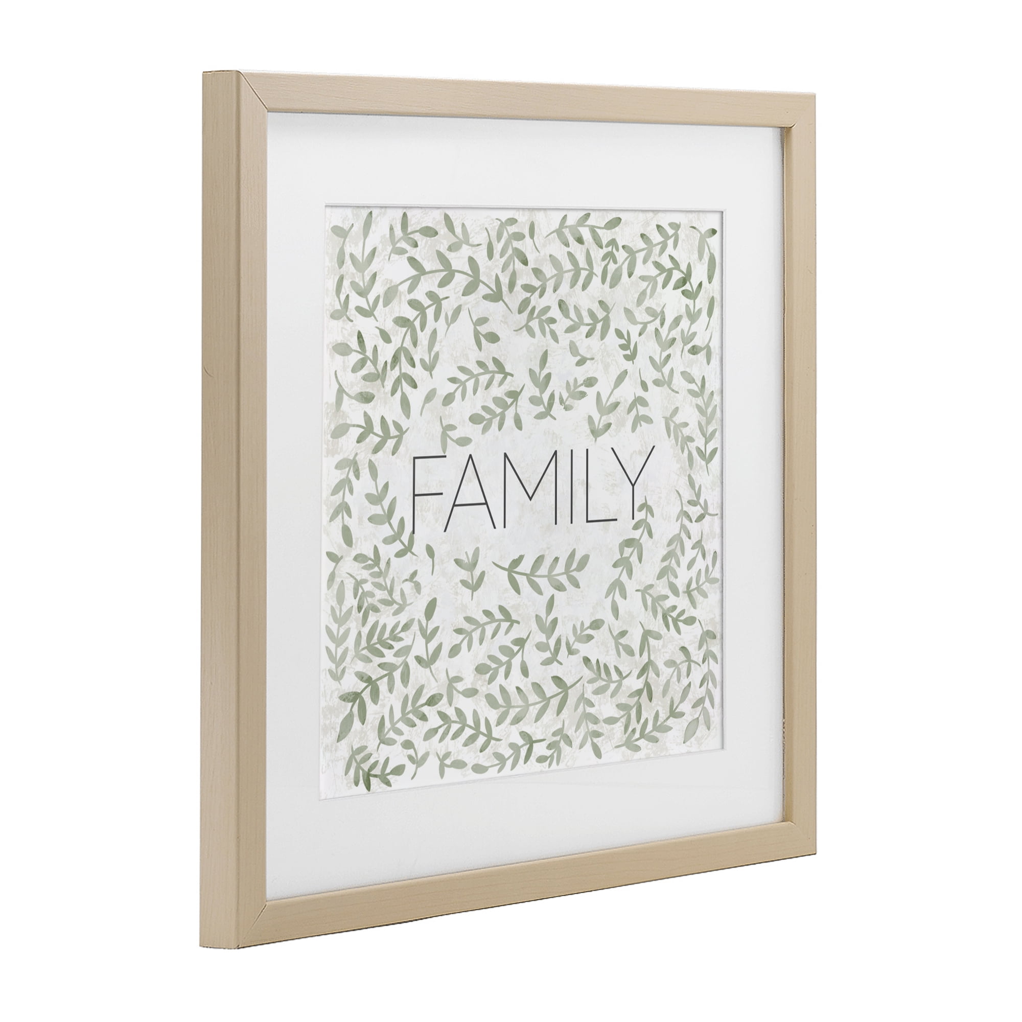 Stupell Industries Curved Ivy Sprigs Family Birch Framed Print Under Glass, design by SD Graphics Studio