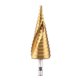 thumbnail image 1 of 1pc High Speed Steel Titanium Coated Step Drill Bit Spiral Flute Hex Shank Power Tools 4-32mm, 1 of 5