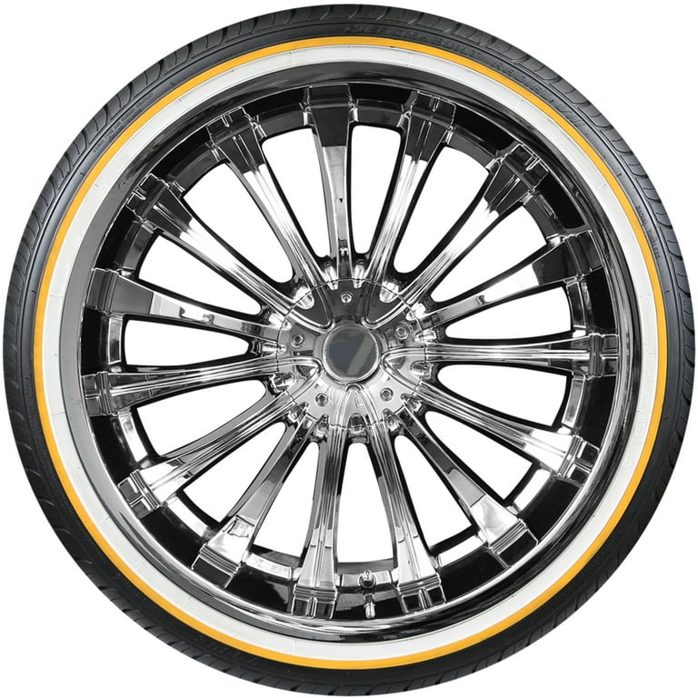 Vogue Radial VIII Tire, 235/55R17 99H, White/Gold Sidewall